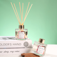 Diffuseur de parfum à bâtonnets Via Pinky Wholesale, parfum floral de fleurs de cerisier, avec emballage en boîte, pour hôtel et maison