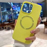 Coque de téléphone portable en silicone rigide à motif tressé avec chargement magnétique sans fil pour iPhone 17 Air Pro Max 16 15 14 13 Plus