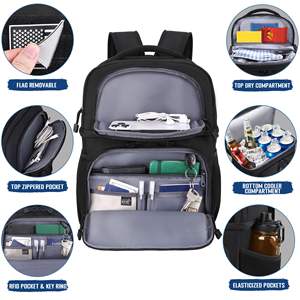 Mochila Nevera Térmica de Poliéster Negro Evercredit, 24L, Retención de Hielo por 72 Horas, Impermeable, a Prueba de Fugas, Tamaño Personalizable - Product Image 4