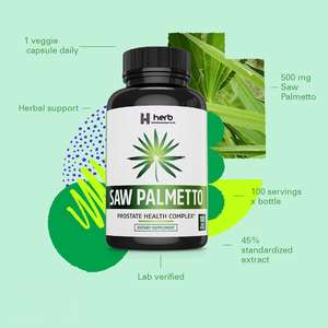 ODM/OEM, частная марка, пила, экстракт пальметто, 120 Капсулы, без глютена, Органическая пила пальметто, травяные добавки - Product Image 4