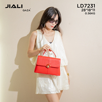 Sacs à main de luxe QAZA 2023 en cuir PU pour femmes, vente en gros, tendance mode, couleur unie, doublure en PVC pour femmes