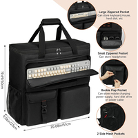 Desktop Tower Large Carrying Case PC Travel Case Backpack for Desktop Computer Portable Tower Bag with Adjustable Straps