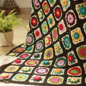 Y-F de margaritas Hippy de color negro, 90x40, funda de cojín para sofá y silla, manta para la abuela - Product Image 3