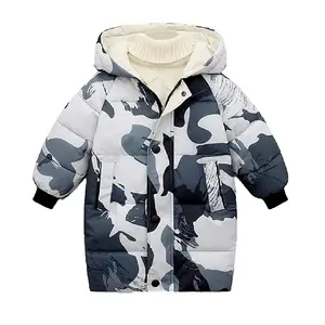 FREE SAMPLE Child Kids Winter Warm Jacket Coat Hooded Windproof Outwear Fake Down Coat Overcoat