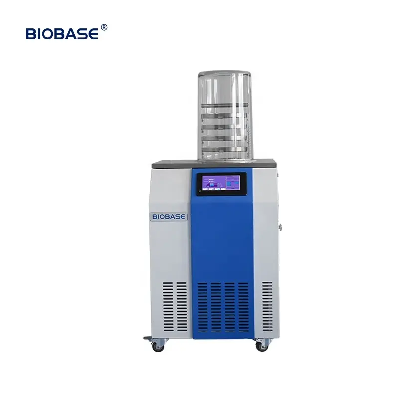 Biobase Vertical Freeze Dryer Vacuum Pump Standard Câmara 23L frio armadilha capacidade Freeze Dryer BK-FD18S para laboratório