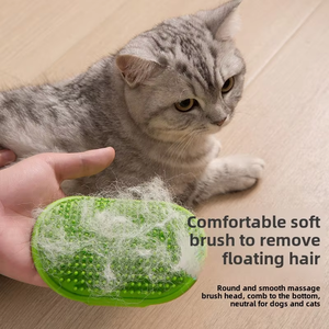 Ajustable perro gato aseo masaje picazón rascador cepillo de masaje de goma suave peine para perros gatos lavado mascota cepillo de baño - Product Image 3