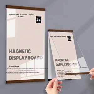 Espositore Magnetico in Acrilico per Licenze Aziendali e Certificati, Formato A4, Bacheca da Parete per Avvisi, Foto e Opere d'Arte - Product Image 1