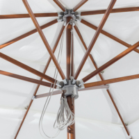Parapluie de plage en aluminium, meubles extérieurs, avec base en marbre, pour restaurant, 1 pièce