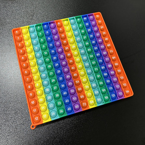Approvisionnement d'usine Silicone 12x12 jeux de Multiplication activité de pratique mathématique Pop sensoriel éducatif Fidget jouets pour enfants salle de classe - Product Image 3