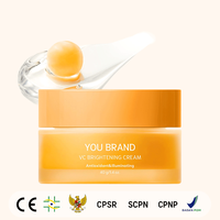 Crème éclaircissante à la vitamine C personnalisée en usine, anti-âge, hydratante, nourrissante, crème pour le visage à usage quotidien