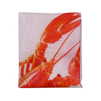 Tablier de protection alimentaire jetable en plastique personnalisable avec logo pour adultes, idéal pour les restaurants de fruits de mer