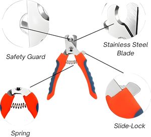 Cortauñas para Mascotas de Acero Inoxidable, Ecológico, con Certificación CE, Cortauñas de Seguridad para Perros con Lima de Uñas para el Cuidado - Product Image 3