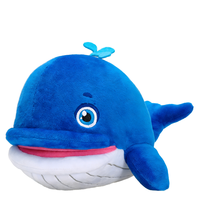 Peluche professionnelle personnalisée en coton biologique super doux, vernie anti-UV, représentant un animal marin (requin, phoque)