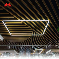 Panneaux de plafond suspendus en aluminium Alumtimes, imperméables, résistants au feu, 10 pouces, en forme de U, pour usage commercial, design moderne