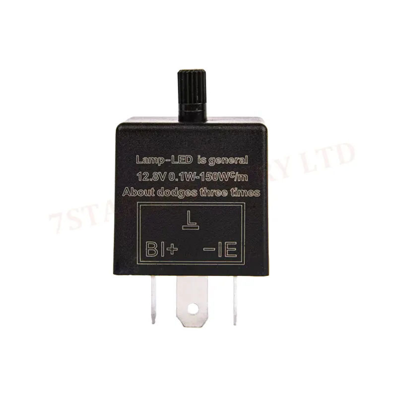 3 pin 12V 0.02A~20A adjustable flasher relay for LED
