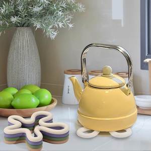 Soft Silicone Coasters Non-Slip <b>Kitchen</b> <b>Bar</b> <b>Table</b> Top Protection Heat Resistant Office Mats & Pads for Home Wedding Made Rubber - Product Image 1
