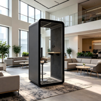 Cabine de réunion insonorisée pour bureau, espace de travail privé mobile pour immeubles de bureaux