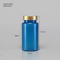 Flacon à pilules en plastique PET pharmaceutique à usage médical, best-seller, avec bouchon sécurité enfant