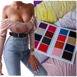 <span class=keywords><strong>Tissu</strong></span> en velours coréen KS épais et lisse en gros - Product Image 1