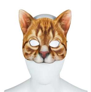 2024 nuevo diseño Halloween carnaval mascarada EVA <span class=keywords><strong>realista</strong></span> Digital impreso Animal <span class=keywords><strong>gato</strong></span> máscara - Product Image 2