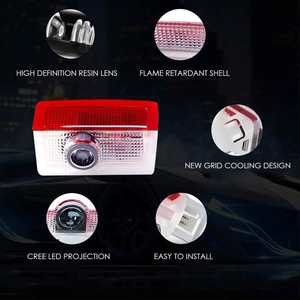 Proyector de Luz LED para Puerta de Coche con Logotipo para <span class=keywords><strong>Mercedes</strong></span>-Benz W205 W212 W166 Amg E630 Ml250 <span class=keywords><strong>A180</strong></span> C200, Luces de Bienvenida con Efecto de Sombra Fantasma - Product Image 6