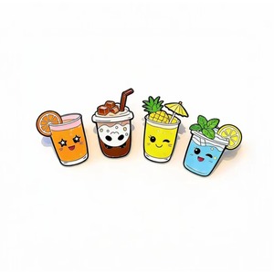 Insignias Magnéticas Personalizadas para Tiendas de Té de Burbujas y Cafeterías - Decoración para Refrigeradores, Regalos Promocionales con Serigrafía Dorada - Product Image 3