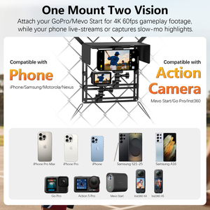 Magnetic Sunshade & Suction Holder Fence Mount Kit Support Frame for Action & <b>Sports</b> <b>Camera</b> & Phone Accessories - Product Image 3