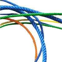 Corde en polyéthylène monofilament PE à 4 brins de couleur bleu vif, spécialement conçue pour les flotteurs de pêche et d'aquaculture en eau de mer