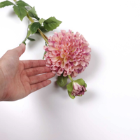 Fleur de dahlia artificielle au toucher réel, marguerite pour décorations de centre de table de réception de mariage