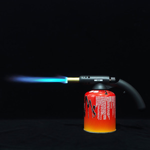 Soplete de butano con cabezal recto y un solo interruptor, chapado en cobre, 1800°C - Product Image 1