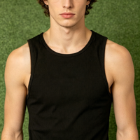 Débardeur de sport en coton pour homme, personnalisable avec logo, couleur unie, pour musculation et fitness