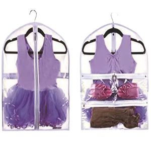 Fabricant direct <span class=keywords><strong>sac</strong></span> à poussière en PVC personnalisé pour les vêtements <span class=keywords><strong>de</strong></span> <span class=keywords><strong>danse</strong></span> pour enfants transparent avec logo OEM pour <span class=keywords><strong>Amazon</strong></span> Offre Spéciale - Product Image 1