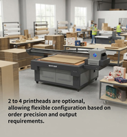 Printer UV Flatbed GC-1612UV 160x120cm, Printer Relief 3D Kecepatan Tinggi untuk Akrilik, Kaca, Logam, Kayu, dan Casing Ponsel
