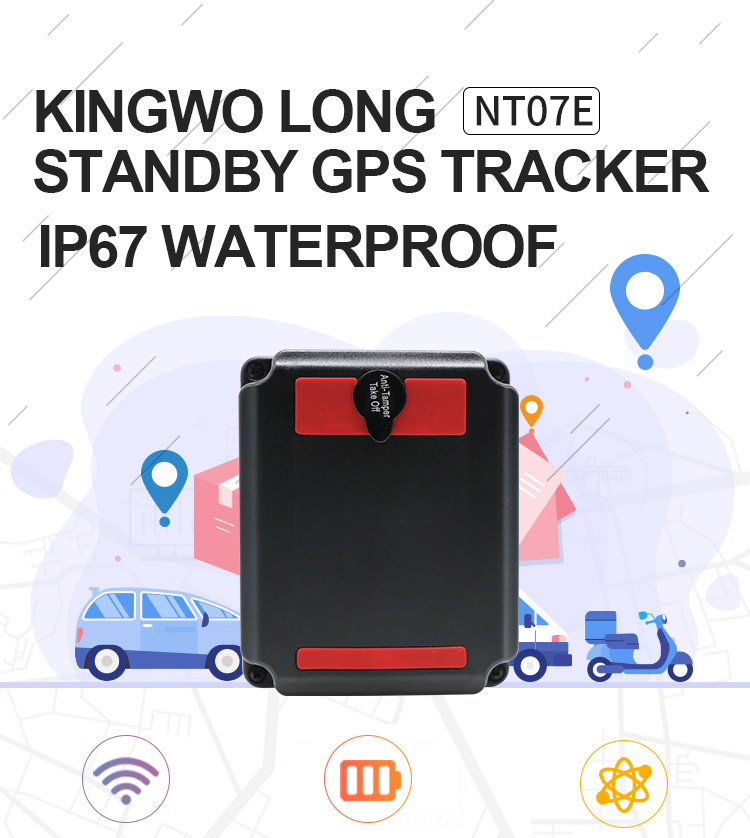 Kingwo NT07E CAT M1 NB1 LTE GPS Tracker Long Standby Strong Magnet GPS GPRS GSM Asset tracker