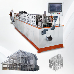 Machine de formage à froid entièrement automatique pour charpentes en acier léger C89 C140, machine de fabrication de maisons et villas en acier léger 2026 - Product Image 1