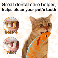 Juguete para Gatos de Felpa con Diseño Innovador, Suave y Duradero, en Forma de Pez, con Catnip, para Masticar, Interactivo y con Movimiento