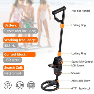 Metal Detector Leggero per Bambini MD-1008A, Cercatore d'Oro per Bambini, Giocattolo per Caccia al Tesoro all'Aperto - Product Image 4