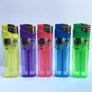 Briquet électronique en plastique de 8.2cm, briquet à cinq couleurs fabricant