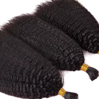 Volume Offre Spéciale de cheveux humains vierges alignés sur des cuticules non transformées pour le tressage d'extensions de cheveux indiens bruts sans trame