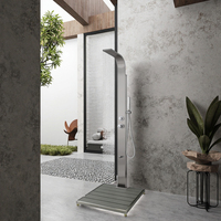 Colonne de douche extérieure en acier inoxydable piscine de jardin sur pied équipement de bain douche de cour de villa