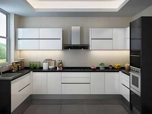 Gabinete de cocina moderno, muebles, armarios funcionales que ofrecen un diseño claro, estructura duradera para el hogar, gabinete de cocina - Product Image 2