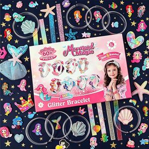 Premium Girls Hair Kit Make Your Own Headbands Clips Butterfly <b>Flower</b> Gem <b>Sticker</b> Craft Birthday Gift Retail Box - Product Image 1