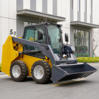 Livraison gratuite bon marché EPA CUMMINS moteur mini tracteur chargeur de jardin chenille mini chargeuse compacte machine à couper l'herbe de jardin