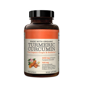 Nuevas Cápsulas de Cúrcuma, Jengibre y BioPerine de Amazon TK, Potencia <span class=keywords><strong>tu</strong></span> <span class=keywords><strong>Salud</strong></span> con Naturewise, 120 Unidades - Product Image 1