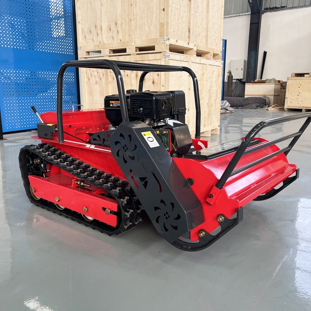 CE Certified High-Power 1200mm RC Crawler Robot Mower for Steep Slopes, Flat Ground & Orchard Maintenance