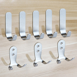 Stainless Steel Robe <b>Hooks</b> 304 Wall Mounted Anti Corrosion For Bathroom Kitchen Door Use - Product Image 2