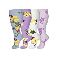 Ensemble de chaussettes de compression extra larges pour mollets, grande taille, haute élasticité, soutien sportif pour la course et le fitness