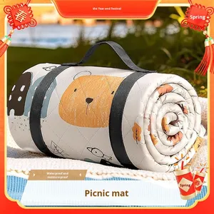 Tappetino da Picnic Gonfiabile Impermeabile Morbido per Primavera Autunno Viaggi, Tappeto Spesso per <span class=keywords><strong>Prato</strong></span>, Tenda da Campeggio, Bancarella, Mercato, Pavimento Esterno - Product Image 3