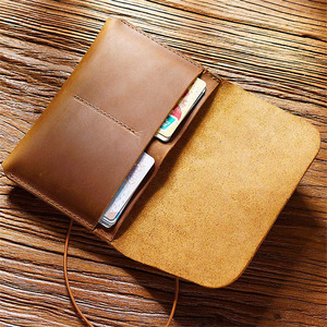 Organizador de Documentos de Cuero Genuino Vintage, Porta Pasaportes, Cartera de Viaje de Piel de Vaca de Primera Capa, Estuche para Tarjetas de Embarque con Múltiples Ranuras para Hombre - Product Image 5