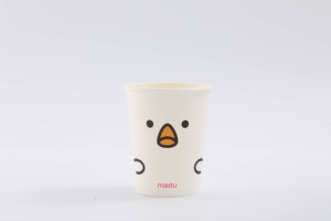 Vasos de Papel Personalizados para Café, Color Pastel, Reciclables, de Pared Simple, Aptos para Alimentos, para Llevar, con Diseño de Sonrisa Amarilla, para Bebidas Calientes - Product Image 2